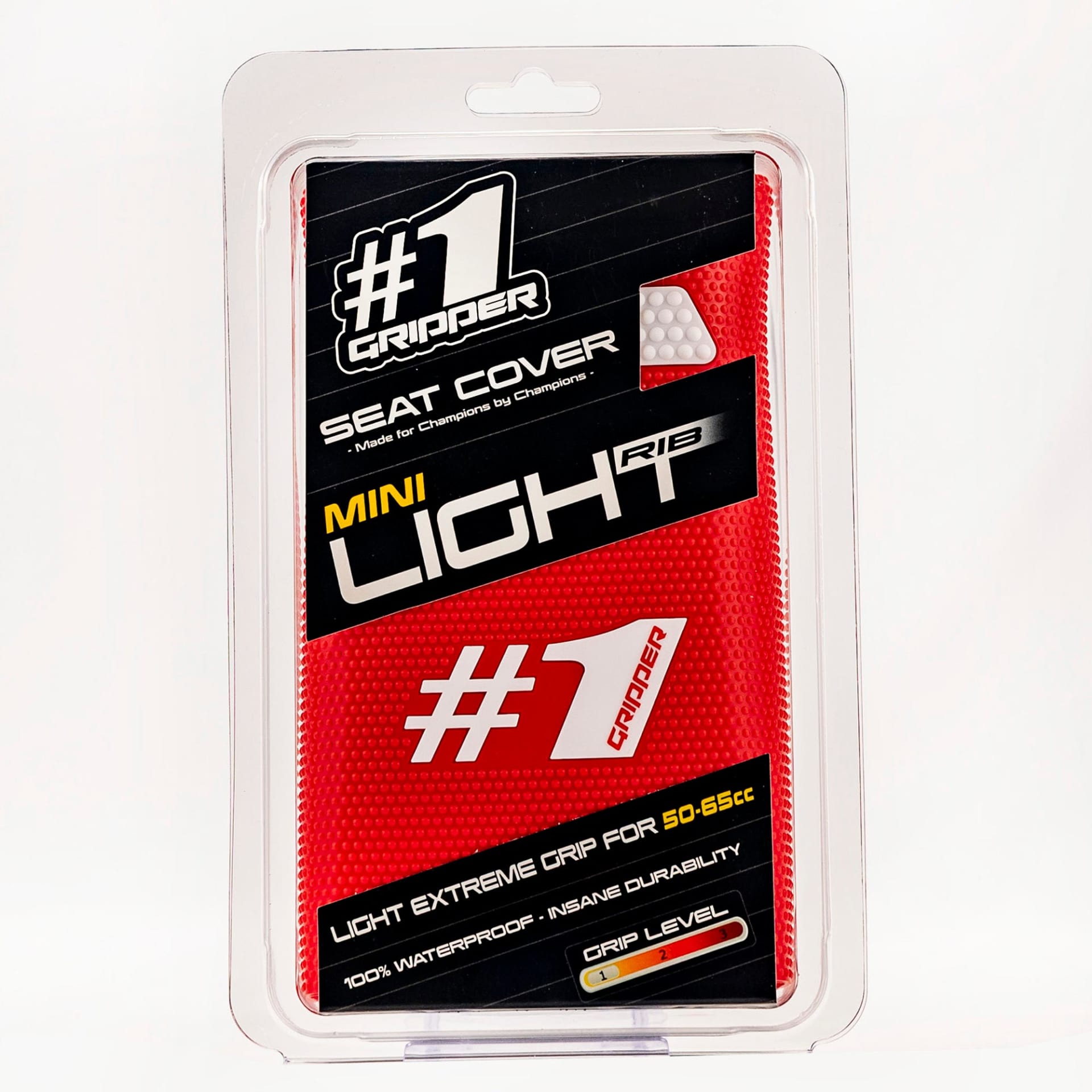 Onegripper LIGHT RIB MINI Sitzbezug – Rot/Weiß - Onegripper