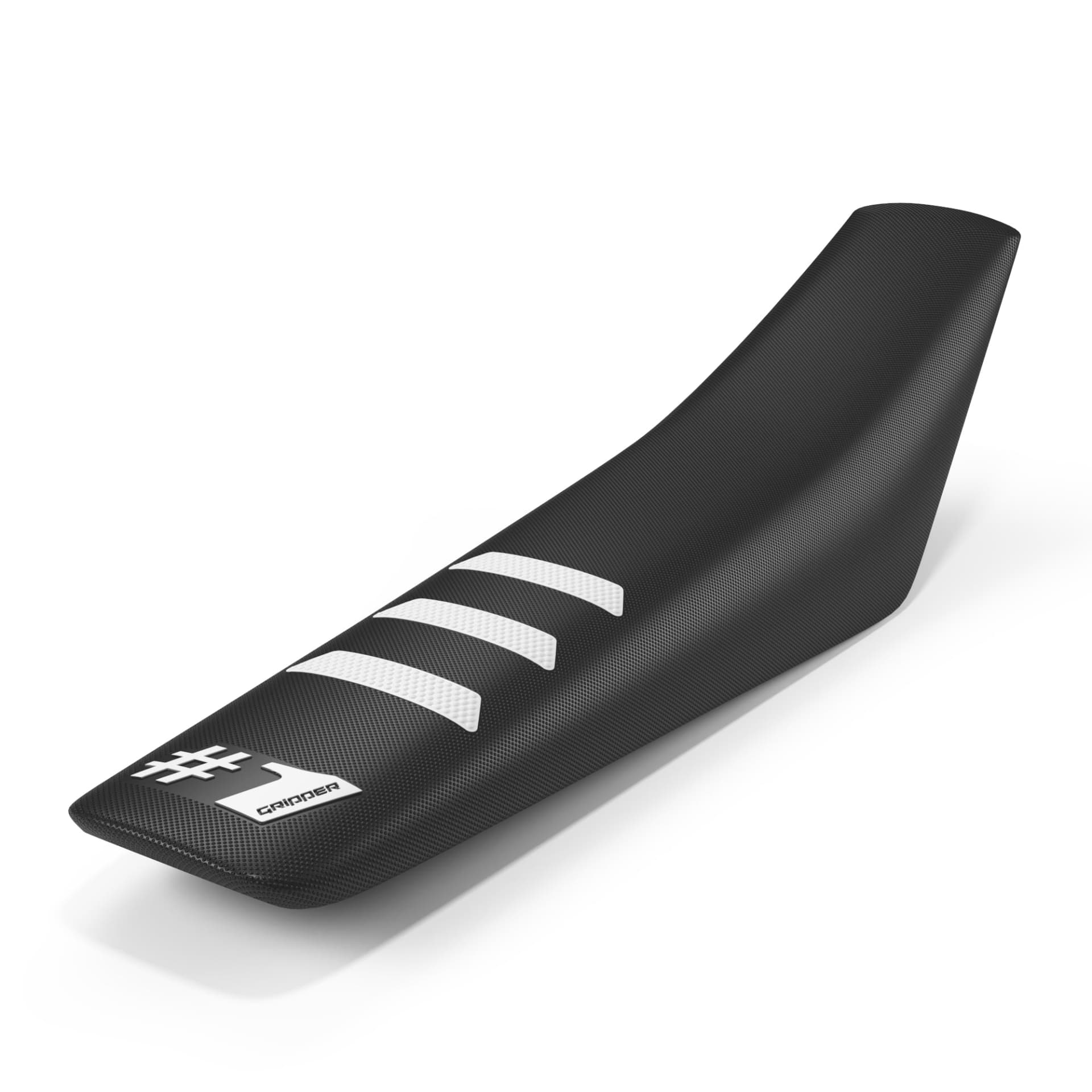 Onegripper LIGHT RIB-sätesöverdrag – svart/vitt - Onegripper - Motocross Parts