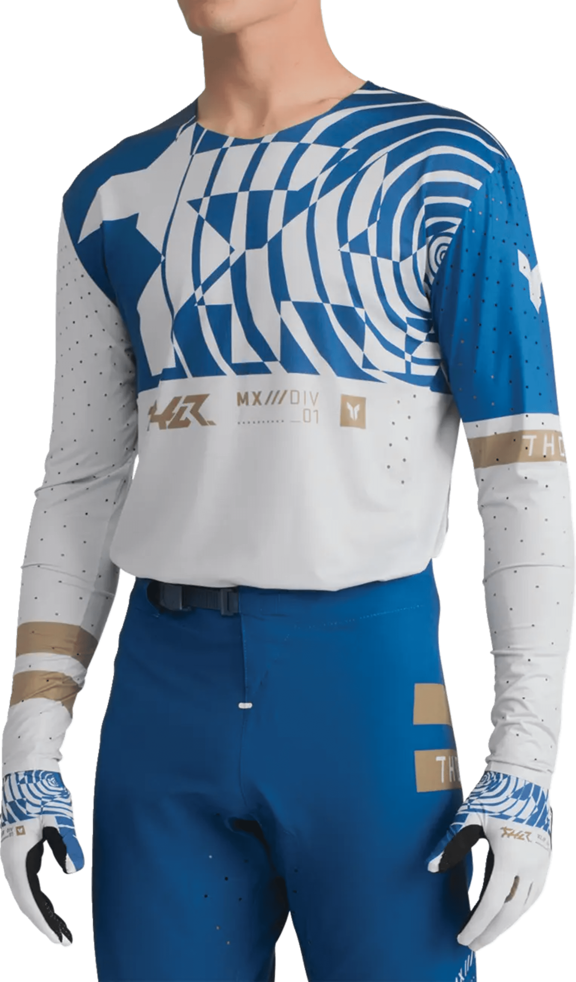 Thor Sportmode Jersey - Mind Control Light Gray/Blue - Thor
