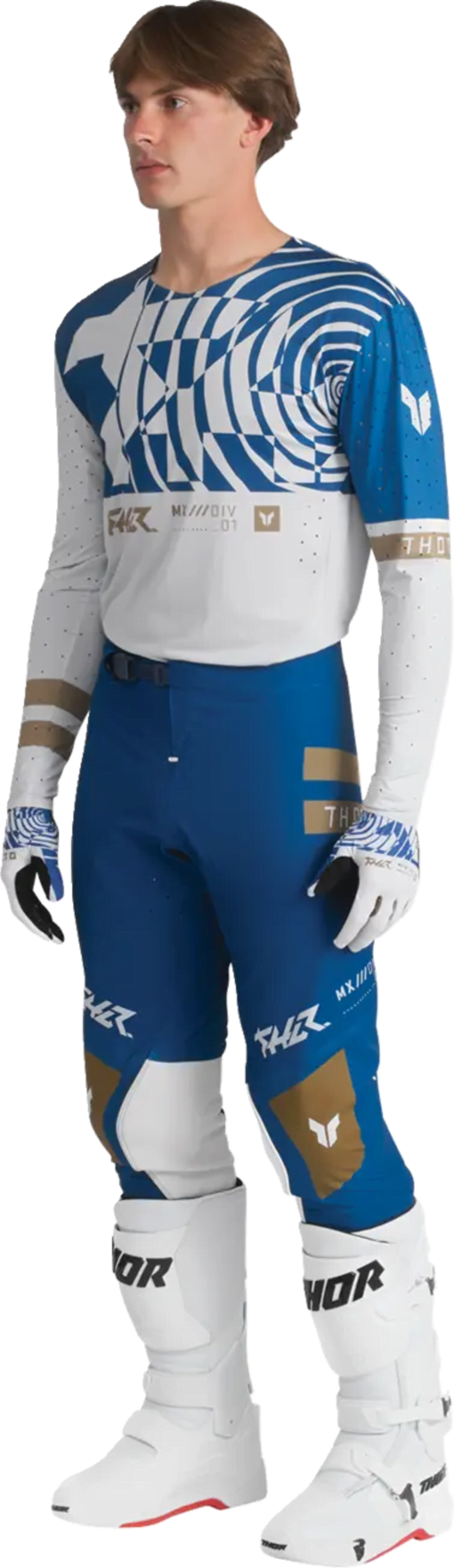 Thor Sportmode Jersey - Mind Control Light Gray/Blue - Thor