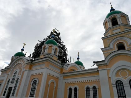 Архиерейское богослужение в селе Голуметь