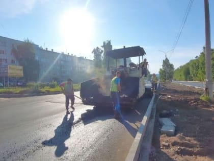 В Усть-Илимске продолжается обновление дорожной сети