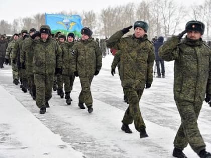 Из Омской области на Донбасс отправили новую партию военнослужащих