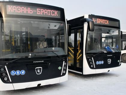 Новые автобусы на газомоторном топливе прибыли в Братск