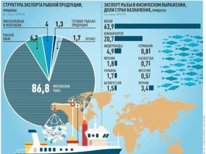 Под санкциями экспорт российской рыбы в недружественные страны вырос на 11%