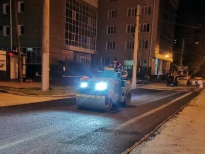 В Иркутске круглосуточно ведется ремонт дорог
