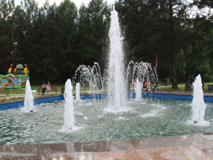 Городской фонтан запущен в работу