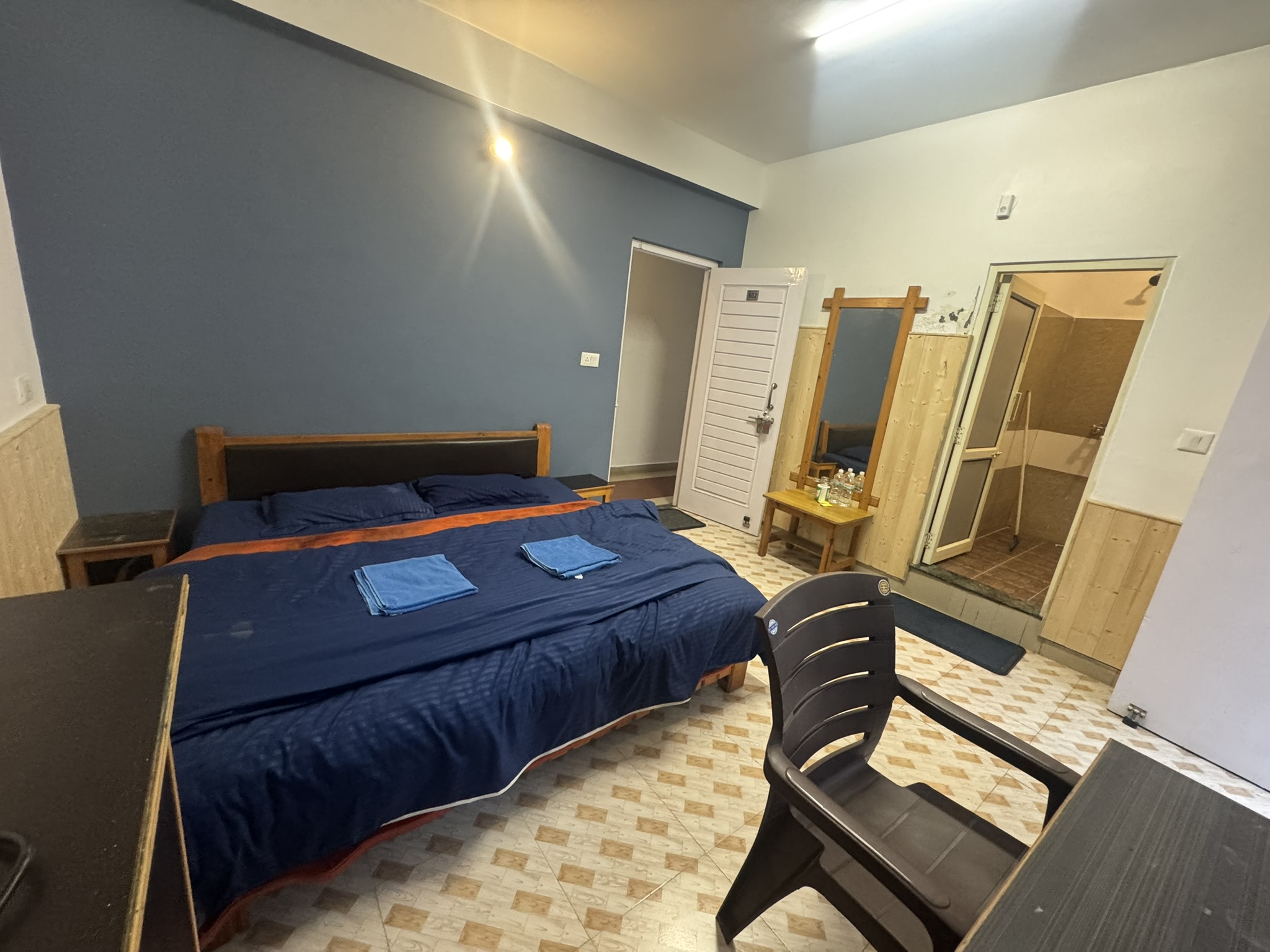 Sleek and modern kitchen with an island.