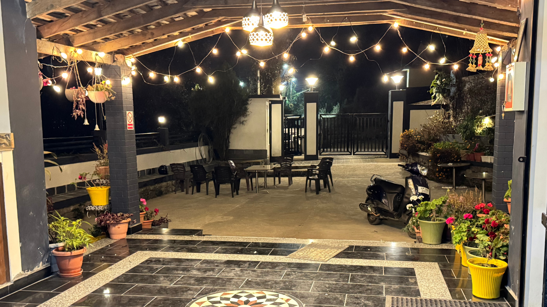 Modern building in nature