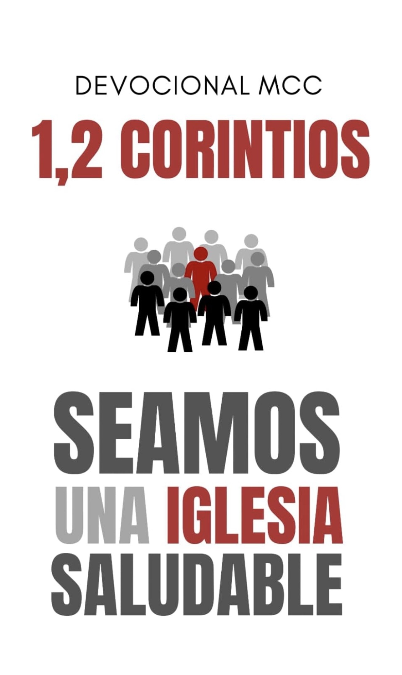 Portada de 1,2 Corintios : Seamos una iglesia saludable