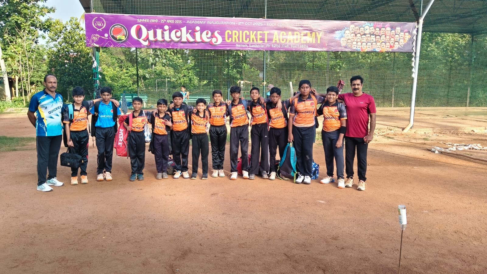 Practice match for U14 at Neyyantinkara ground