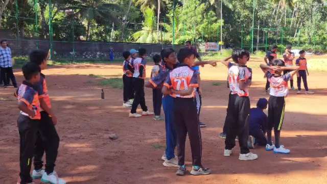 Our students are at Sathyan Memorial Ground, Industrial estate Pappanamcode