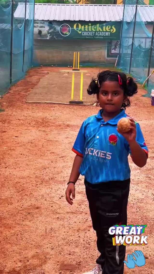 Vedhika..bowling in action