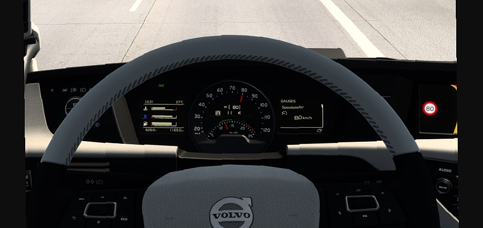 МОД Volvo FH4 Improved Dashboard v3.0 ДЛЯ EURO TRUCK SIMULATOR 2