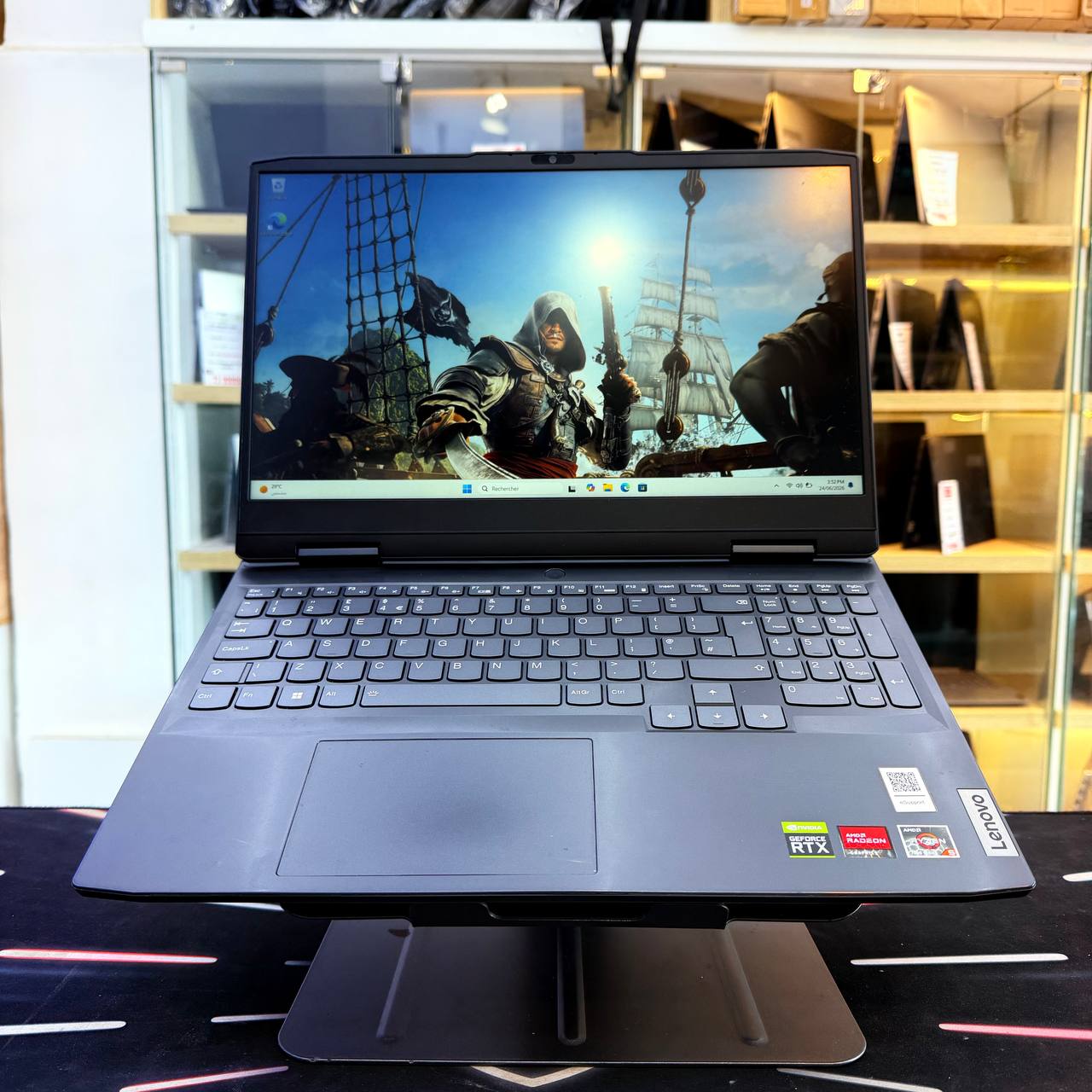 LENOVO   LENOVO IDEAPAD GAMING 3 RYZEN 5 7535HS 16GB 512GBSSD RTX 4050 6GBVRAM 15.6'' FHD 120Hz - LAPTOP vue 2