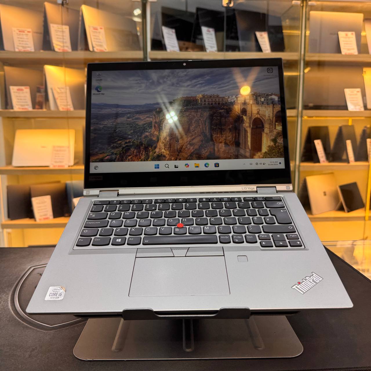 LENOVO  LENOVO THINKPAD L13 YOGA X360 I5 10210U 8GB 256GB SSD 13.3'' FHD TACTILE - LAPTOP vue 2
