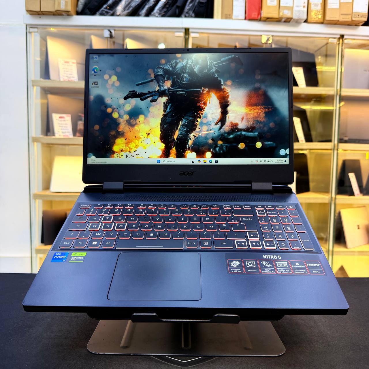 ACER ACER NITRO 5 I5 12450H 16GB 512GB SSD RTX 4060 8GBVRAM 15.6'' FHD 144Hz - LAPTOP GAMER vue 5