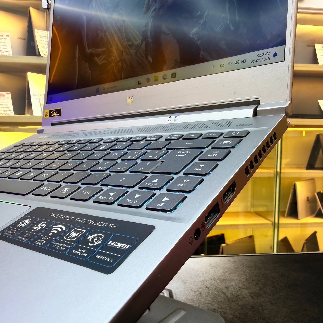 ACER ACER PREDATOR TRITON 300 SE INTEL CORE I7 11370H 16GB 512GB SSD - LAPTOP GAMER vue 3