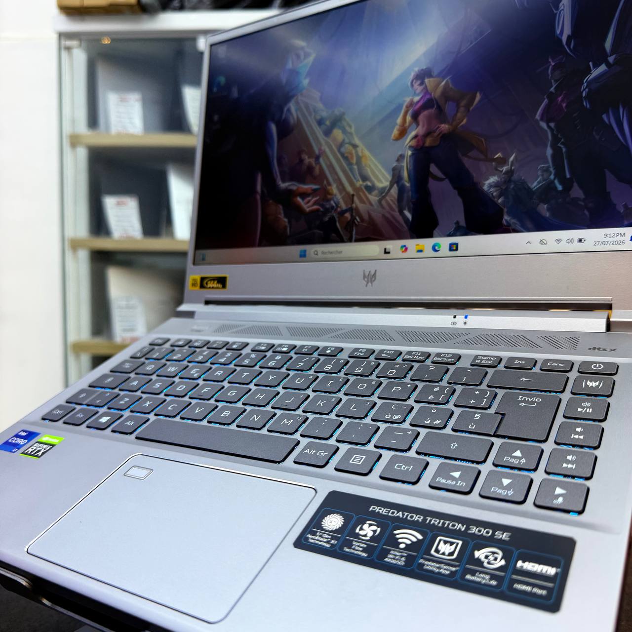 ACER ACER PREDATOR TRITON 300 SE INTEL CORE I7 11370H 16GB 512GB SSD - LAPTOP GAMER vue 4
