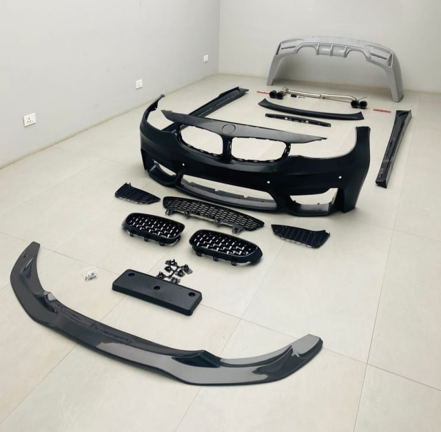 BMW 3 Series GT F34 Body Kit with M4 style Front Bumper, Rear Bumper &amp; Side Skirts