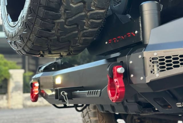 Proman rear bumper for thar roxx with Tyre Carrier