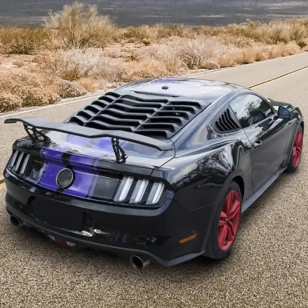 CARBON FIBER Rear window windshield scoop cover for FORD MUSTANG 2015-2023