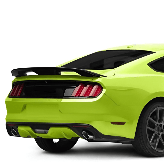 TRUNK WING REAR SPOILER FOR FORD MUSTANG 2015-2021 OF GT 500 (GLOSSY BLACK)