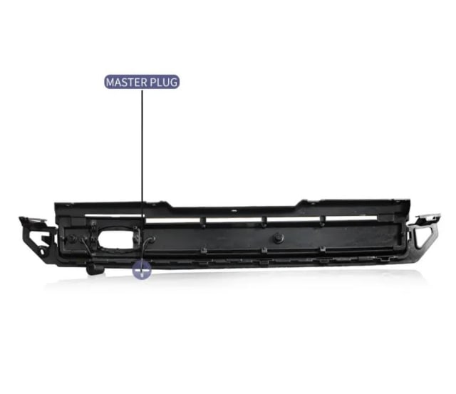 land rover defender front grill with light (2020-2024)
