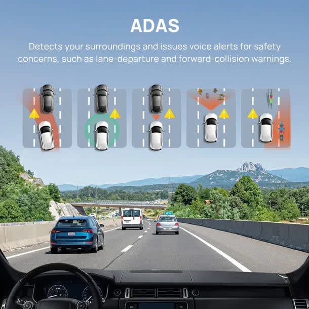 70mai 4K Dashcam A800S Front+Rear Camera