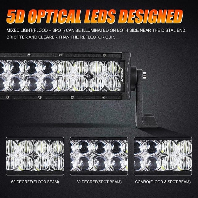 Auxbeam 5D Series Combo Dual Row LED Light Bars