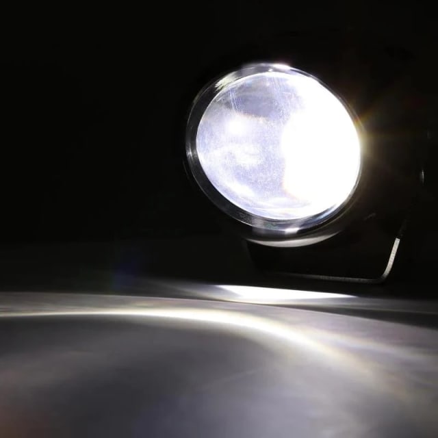 Auxbeam 3 Inch 6 Modes White & Amber Round LED Driving Pod Lights