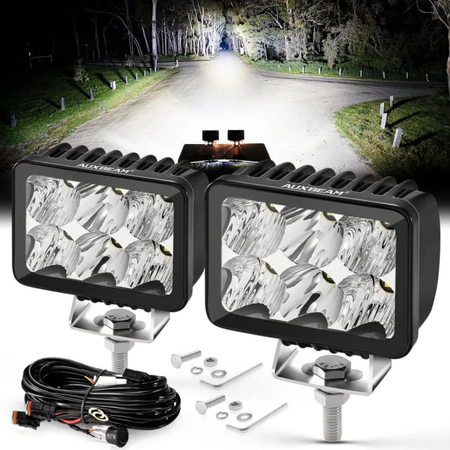Auxbeam 3 Inch 60W 7200LM Combo Beam LED Driving Lights OFF Road Lights