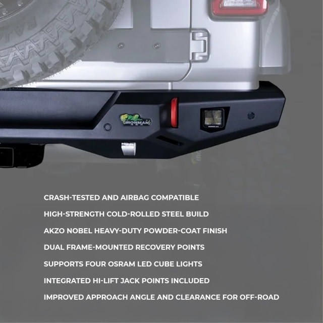 ironman Raid Rear Bumper Kit Suited for Jeep Wrangler JL/JLU