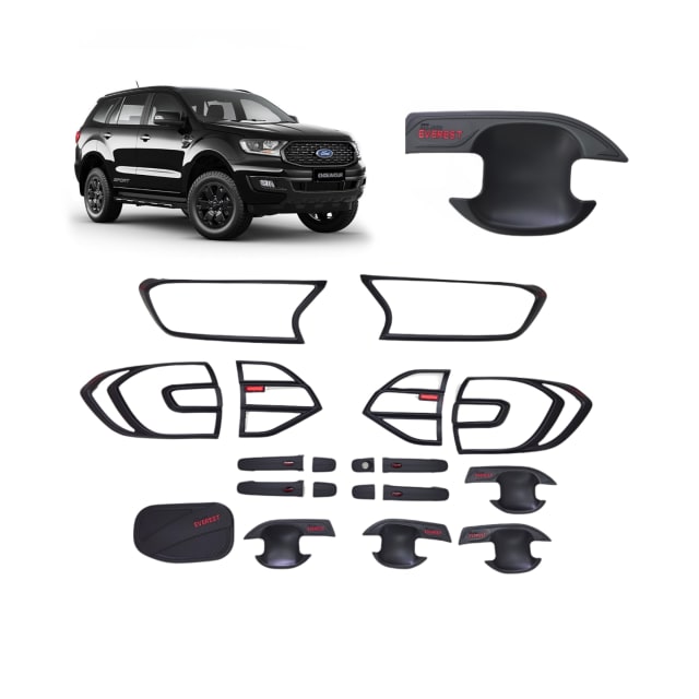 Ford Endeavour Matte Black Combo Kit (Set of 5 Items)