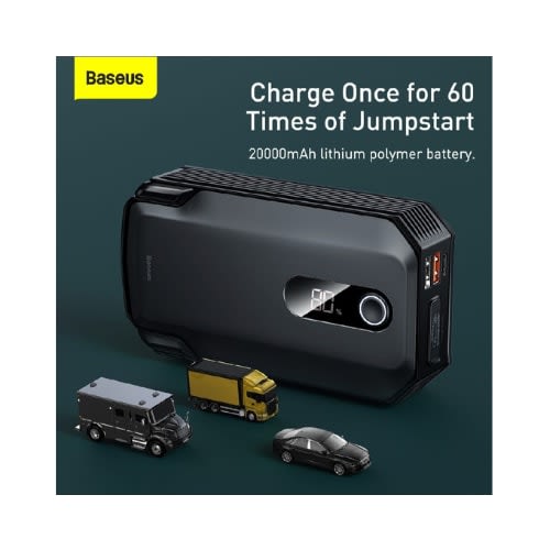 Baseus 20000mAh CarPower Bank 2000A 12VBattery Charger