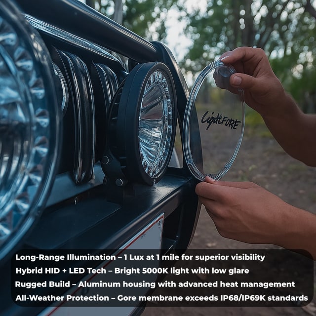LightForce - HTX2 Hybrid Driving Lights - 12V