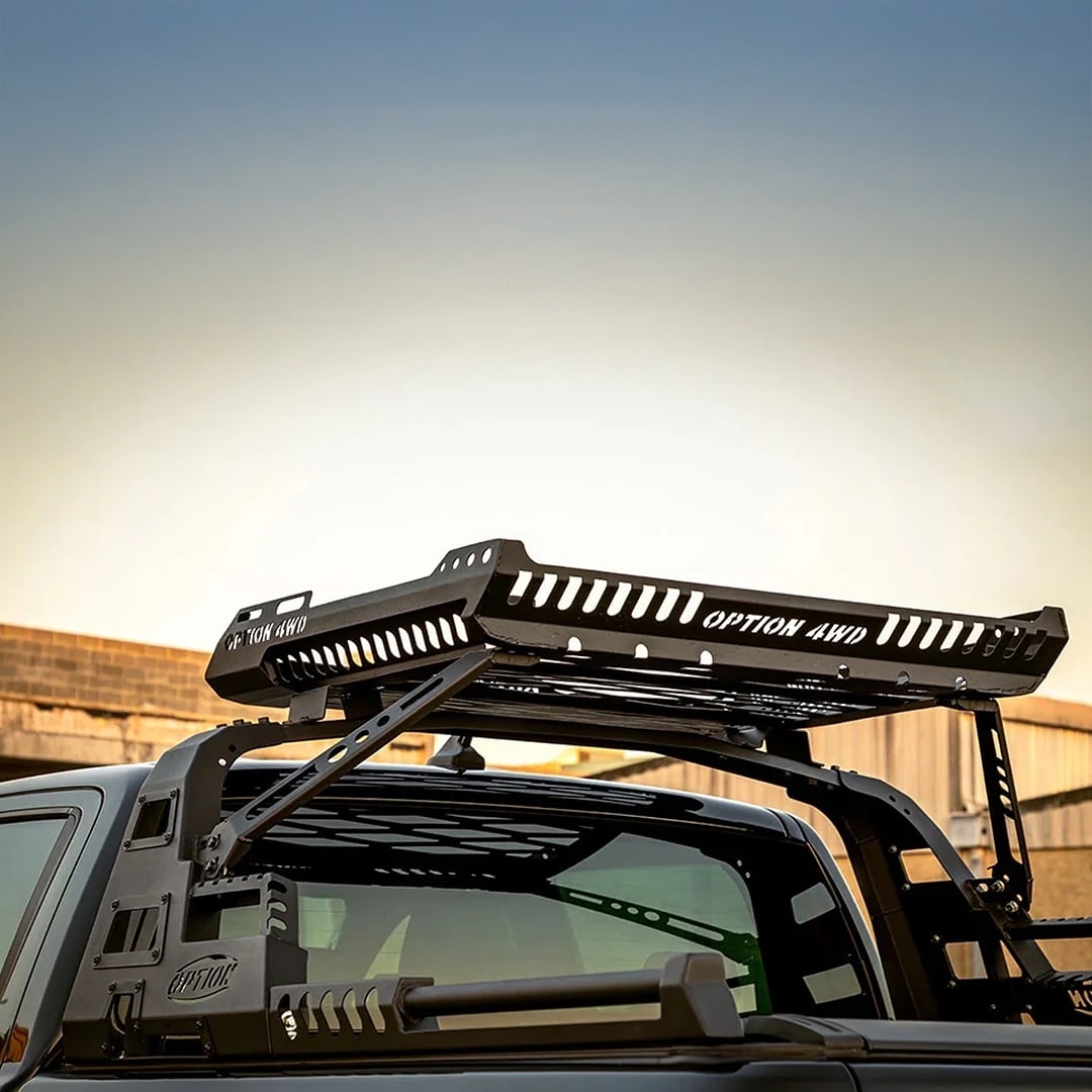 OPTION – ROLL BAR WITH ROOF RACK V.1 Compatible for Isuzu Dmax ( 2012-2019 ) and Hilux Revo 2022