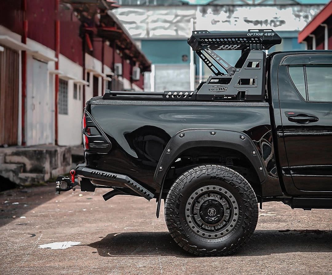 OPTION – ROLL BAR WITH ROOF RACK V.1 Compatible for Isuzu Dmax ( 2012-2019 ) and Hilux Revo 2022