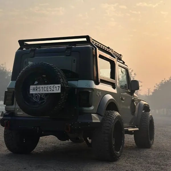 Proman Mahindra Thar 2020 Front Roof Carrier, Rear Roof Carrier and Ladder