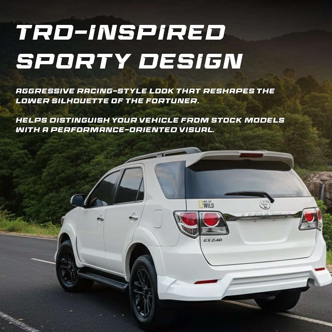 TRD skirting kit for Fortuner type 2 (2012- 2016)