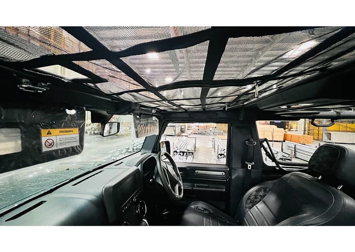 Mahindra Thar 2020 overhead storage mesh