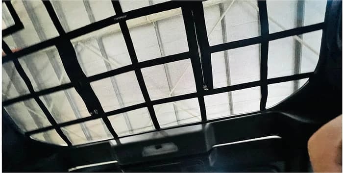 Mahindra Thar 2020 overhead storage mesh