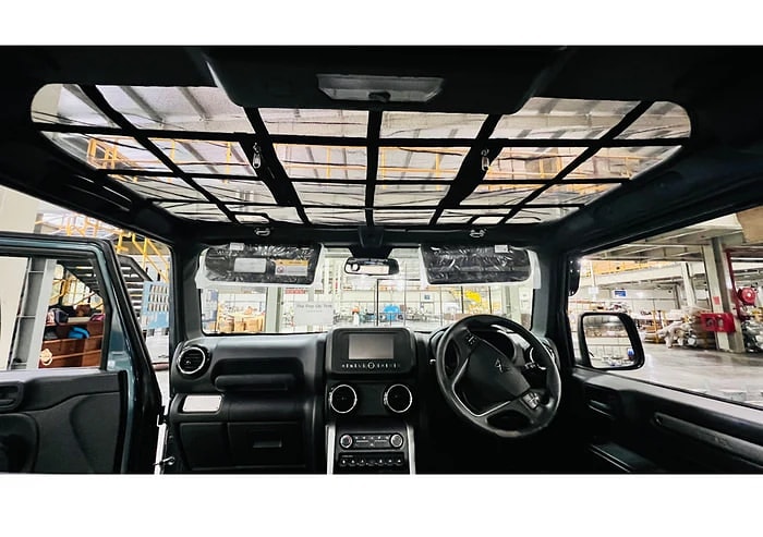 Mahindra Thar 2020 overhead storage mesh