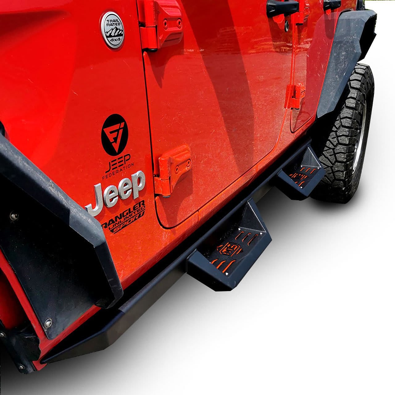 Jeep Wrangler Metal Side Steps
