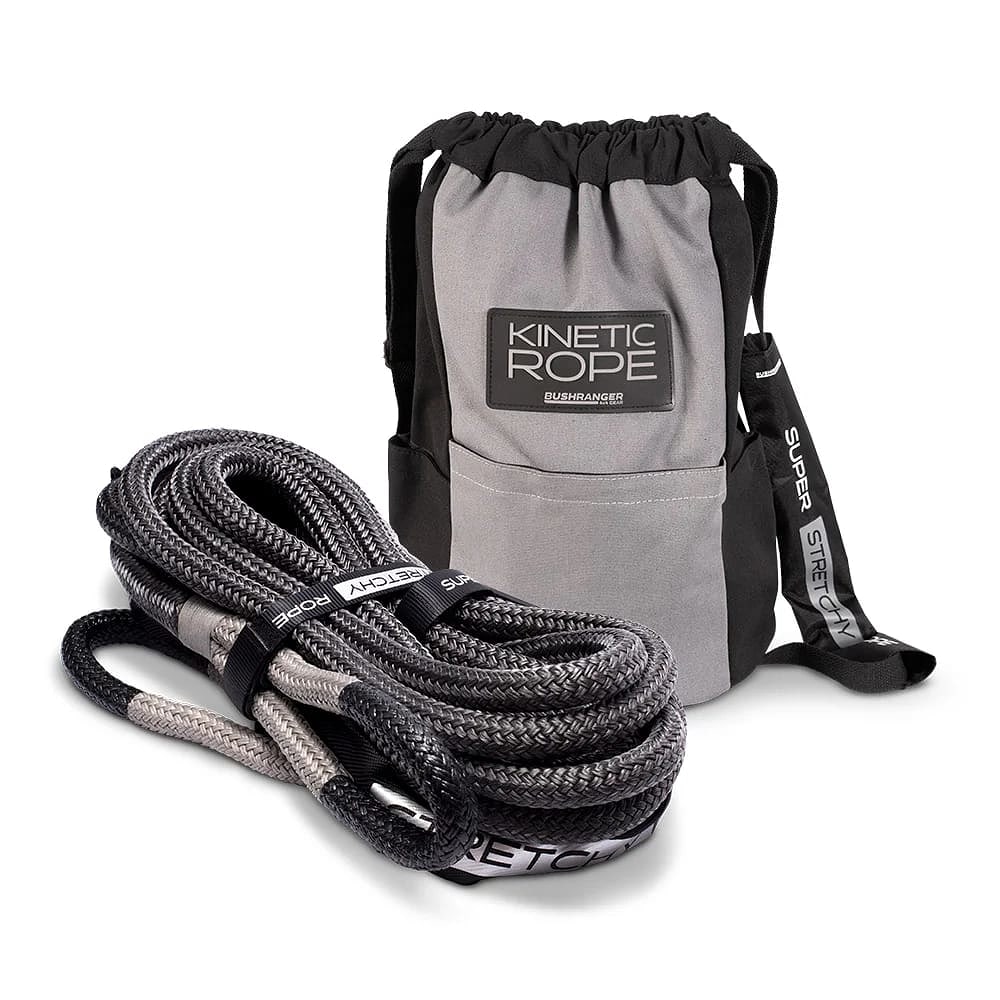 Bushranger Kinetic Recovery Rope with Bag 8000kg