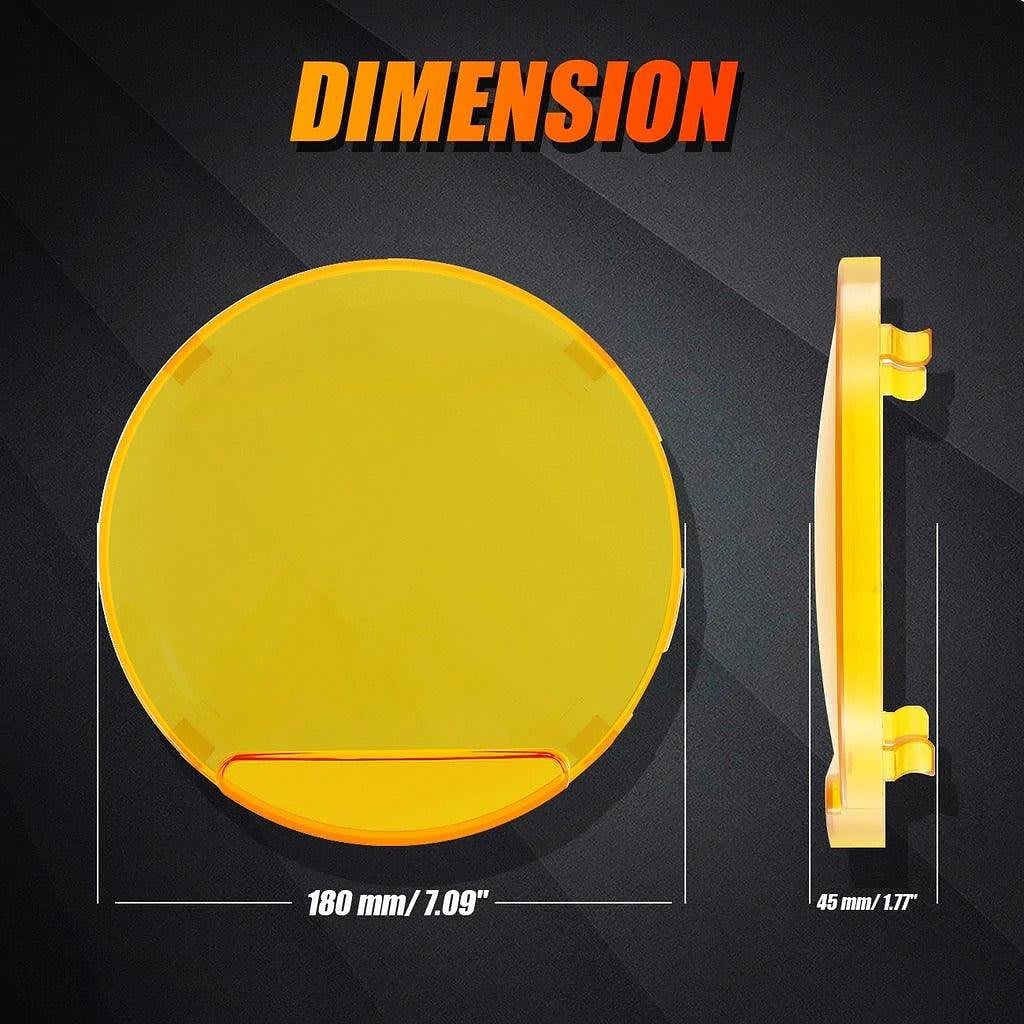 Auxbeam 7 Inch 240W 24000Lumens Black LED Driving Lights
