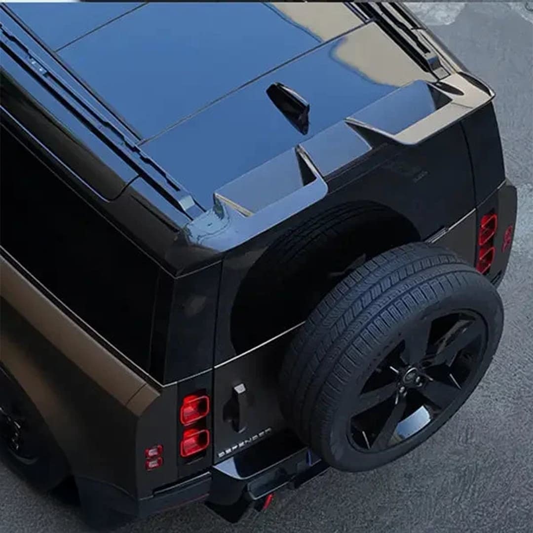 Rock style Carbon fiber rear wing spoiler for land rover Defender 110/90
