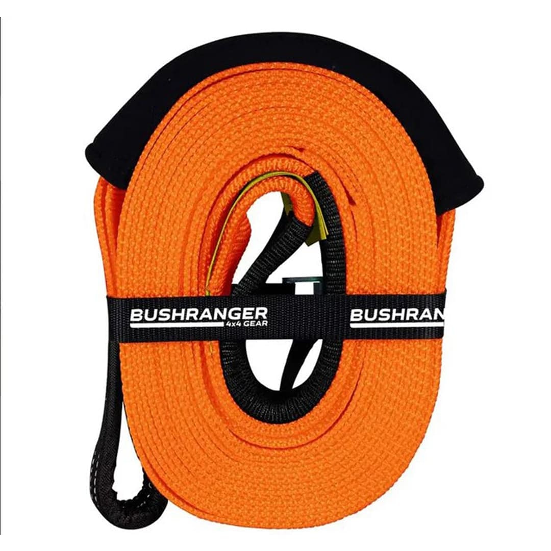 BUSHRANGER Winch Extension Strap - 5,500kg - 10m | 8000kg - 9m
