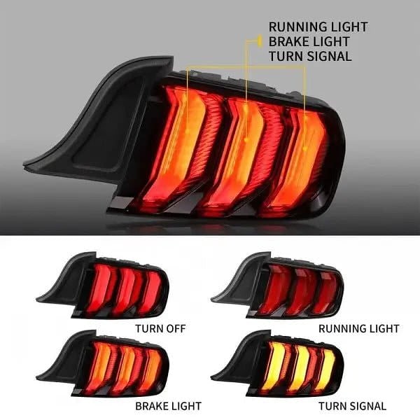 Sequential LED Tail Lights for Ford Mustang 2015–2020