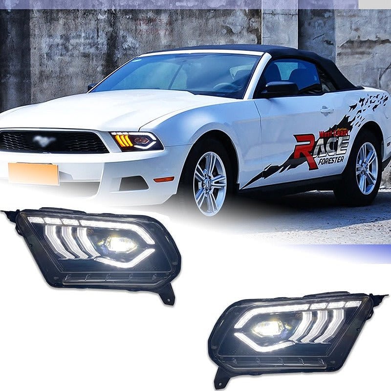 Retrofit Shelby Styled DRL Headlights for Ford Mustang 2013-2014